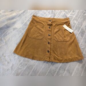 Urban Romantic's brown button up skirt Sz:S NWT